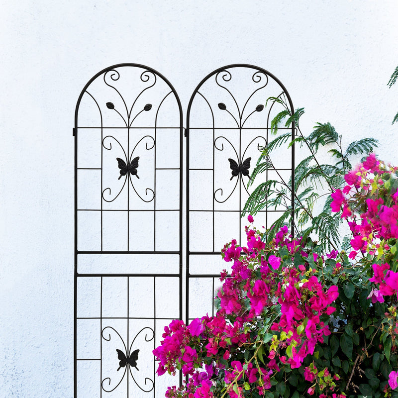 2 Pack Metal Garden Trellis 71" x 19.7" Rustproof Outdoor Support, photo 7 of 10