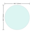 20" Round Tempered Glass Table Top Clear Glass 1 / 4" Thick Flat Polished Edge - Transparent by HouseOfZazla