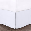 5 Piece Microfiber Ruffled Comforter Set White California King