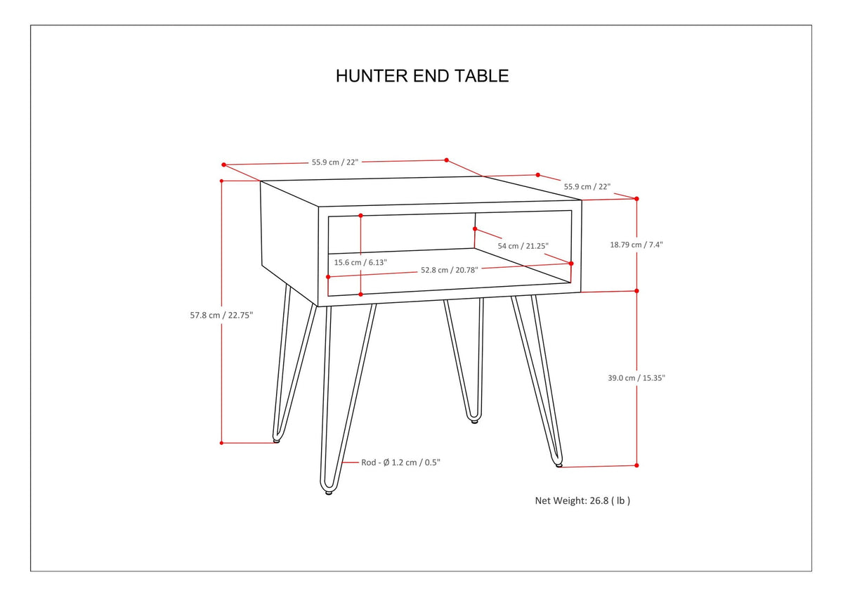 Hunter - End Table - Natural, photo 6 of 10