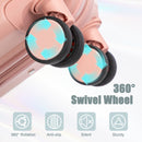 2-Piece ABS Spinner Wheel Luggage Set with Combination Lock