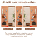 Wall Mounted Full Length Mirror With Shelf And Hook