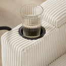 Convertible Chaise Lounge Sofa Chair With USB Ports, Cup Holders, Phone Holder And Storage by HouseOfZazla