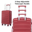 3 Pieces Set 20" / 24" / 28" Spinner Wheel Luggage With Combination Lock by HouseOfZazla