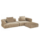 122" Modern L-Shaped Sectional Sofa with Chaise Lounge by HouseOfZazla