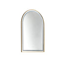 39in. W x 26in. H Oversized Rectangular Brushed Gold Framed LED Mirror Anti-Fog Dimmable Wall Mount Bathroom Vanity Mirror Wall Mirror Kit For Gym And Dance Studio