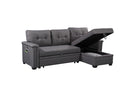 Ashlyn - Reversible Sleeper Sectional Sofa With Storage Chaise, USB Charging Ports And Pocket by HouseOfZazla
