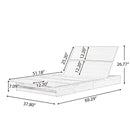 Acacia Wood Outdoor Chaise Lounge