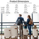 4 Piece Luggage Suitcase Set, Hard Shell Lightweight Expandable Travel Luggage With 4 Packing Cubes