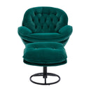 Accent chair TV Chair Living room Chair with Ottoman-GREEN