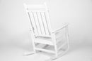 Oversized Rocking Chair with Wood-Texture Outdoor Design
