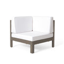 Brava X-Back 4-Piece White Outdoor Sofa Set