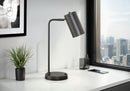 Lighting, Table Lamp, USB Port Included, Modern - Gray by HouseOfZazla