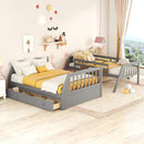 Bunk Bed With Drawers, Ladder And Storage Staircase by Unique Piece Furniture