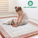 Marfi - 6' X 9' Bordered Area Rug - Brown / Ivory by HouseOfZazla