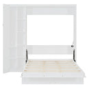 Murphy Wall Bed With Shelves, Wardrobe And LED Lights by HouseOfZazla