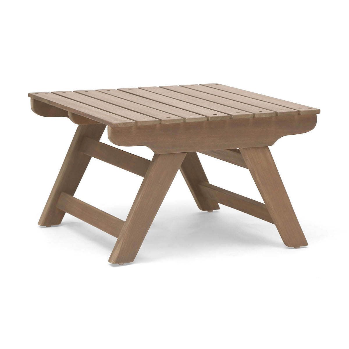 Sedona Outdoor Side Table With Open Slat Design, photo 4 of 10