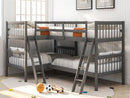 L Shaped Bunk Bed With Ladder by HouseOfZazla