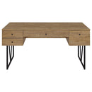 Analiese 63-inch 4-drawer Writing Desk Mango