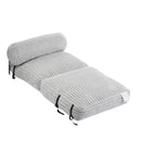 Latina Indoor Foldable Bean Bag Lounge Chair - Light Gray by HouseOfZazla