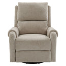 Manual Recliner Massage Chair With Swivel Rocker, 8 Massage Modes, Side Storage Pocket