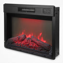Electric Fireplace Insert Heater With Multicolor Flames, Remote Control - Black by HouseOfZazla