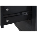 3 Drawer Cabinet with Hollow-Carved 3 Drawer Dresser Storage Chest with Metal Handles For Entryway Living Room Bedroom