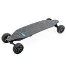 All terrain dual 1000x2 hub motor electric skateboard with 32mph max speed,25miles range,9600mah battery.