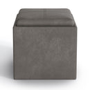 Rockwood - Upholstered Cube Storage Ottoman With Tray by Unique Piece Furniture
