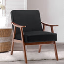 Mid Century Modern Accent Chair With Solid Wood Frame And Extra Thick Backrest by Unique Piece Furniture