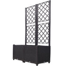 Poly Rattan Garden Planter