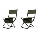 Folding Outdoor Chairs With Storage Bag, Portable Chair For Indoor, Outdoor Camping, Picnics And Fishing by HouseOfZazla