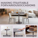 Mid-Century Tulip Table With Round Top, Pedestal Base by Unique Piece Furniture