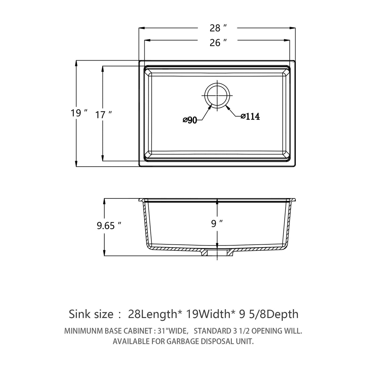 Quartz Kitchen Sink, Granite Composite Workstation Undermount, photo 13 of 27