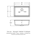 Quartz Kitchen Sink, Granite Composite Workstation Undermount