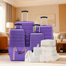 Hardshell Luggage Sets 4 Pieces + Bag Spinner Suitcase With Tsa Lock Lightweight - 16" / 20" / 24" / 28" Luggages