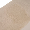 Long Plush Ottoman, Simple Footstool And Seat For Home Use - Almond by HouseOfZazla