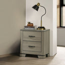 Joanna - Nightstand - Weathered Gray by Unique Piece Furniture