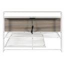 Platform Bed Frame With Trundle, USB Ports And Slat Support, No Box Spring Needed by HouseOfZazla
