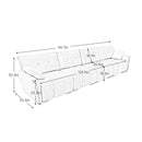 Modern Sofa & Pillows, Textured Cover, High Rebound Cushions by HouseOfZazla