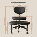 Ergonomic Cross Legged Office Chair With Back Support by HouseOfZazla