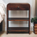 Aspen - Open Bedside Table - Dark Brown by HouseOfZazla
