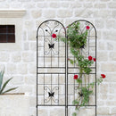 2 Pack Metal Garden Trellis 71" x 19.7" Rustproof Outdoor Support by HouseOfZazla