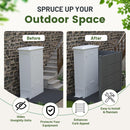 50" W x 49" H Outdoor Privacy Screen, Air Conditioner Fence, All-Weather Vinyl Privacy Fence Screens with Aluminum by HouseOfZazla