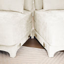 Elegant Sofa With Ergonomic Design And Lumbar Pillows by HouseOfZazla