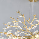 6-Light Chandelier Crystal Ceiling Lamp - Gold Finish