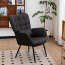 Modern Accent Arm Chair High Back With Metal Legs And Soft Padded by HouseOfZazla