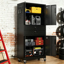 Metal Storage Cabinet with Two Drawers and Locking Doors by HouseOfZazla