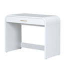 Makeup Vanity Table With Mirror Touch Screen Lighted Mirror, Dressing Table With Drawer For Bedroom - White by HouseOfZazla