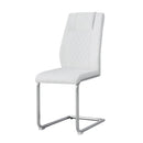 Modern Dining Chairs With Padded Seat, Metal Legs by Unique Piece Furniture